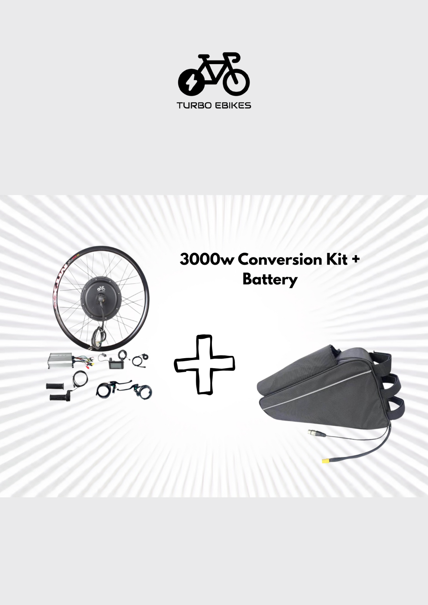 3000W Hub Motor Kit + Battery